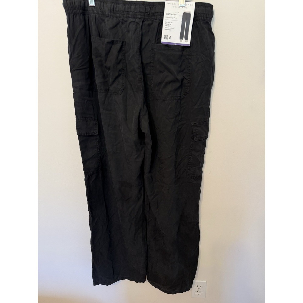 Social Standard‎ By Sanctuary Cargo Pants Women Black XXL - Picture 2 of 5
